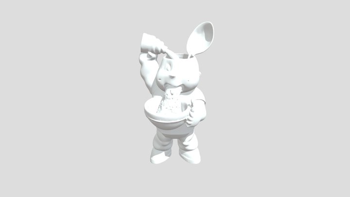Garbage Pail Kids-Popcorn Throw up 3D Model