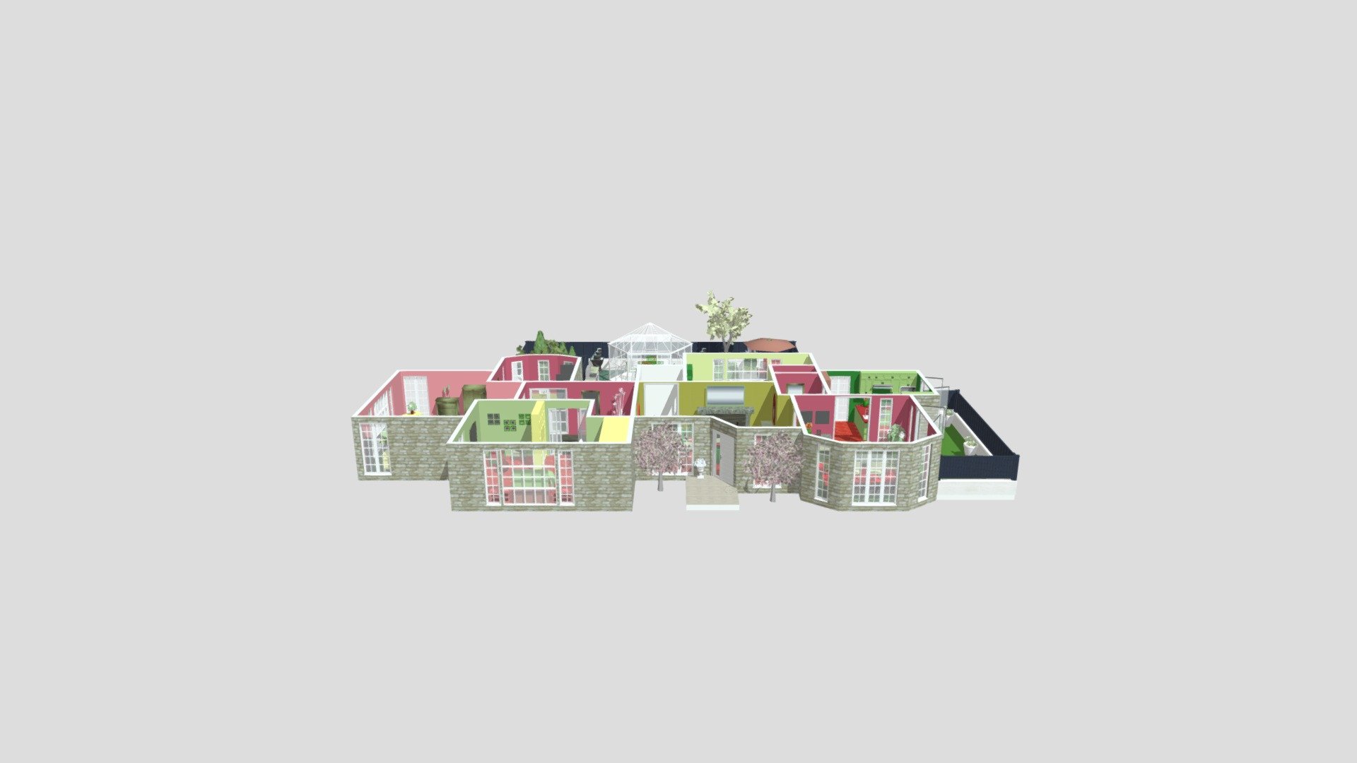 RED GREEN HOUSE