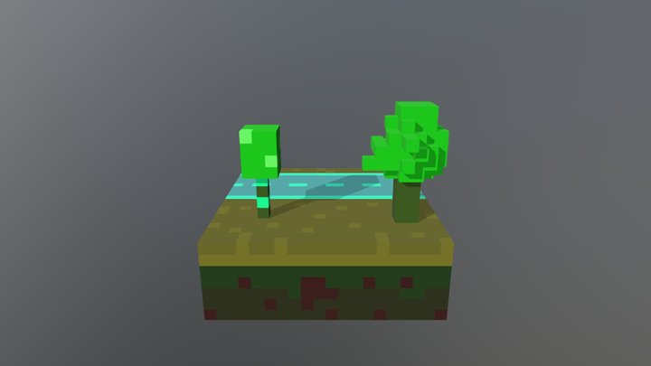 Road Tree Art 3D Model