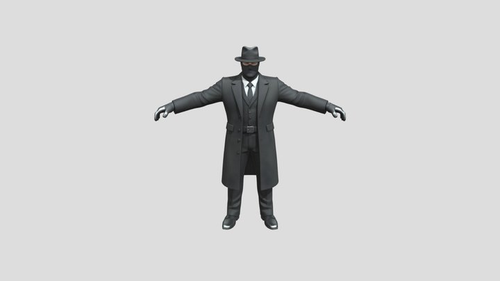 Detective_man(textured/obj) 3D Model