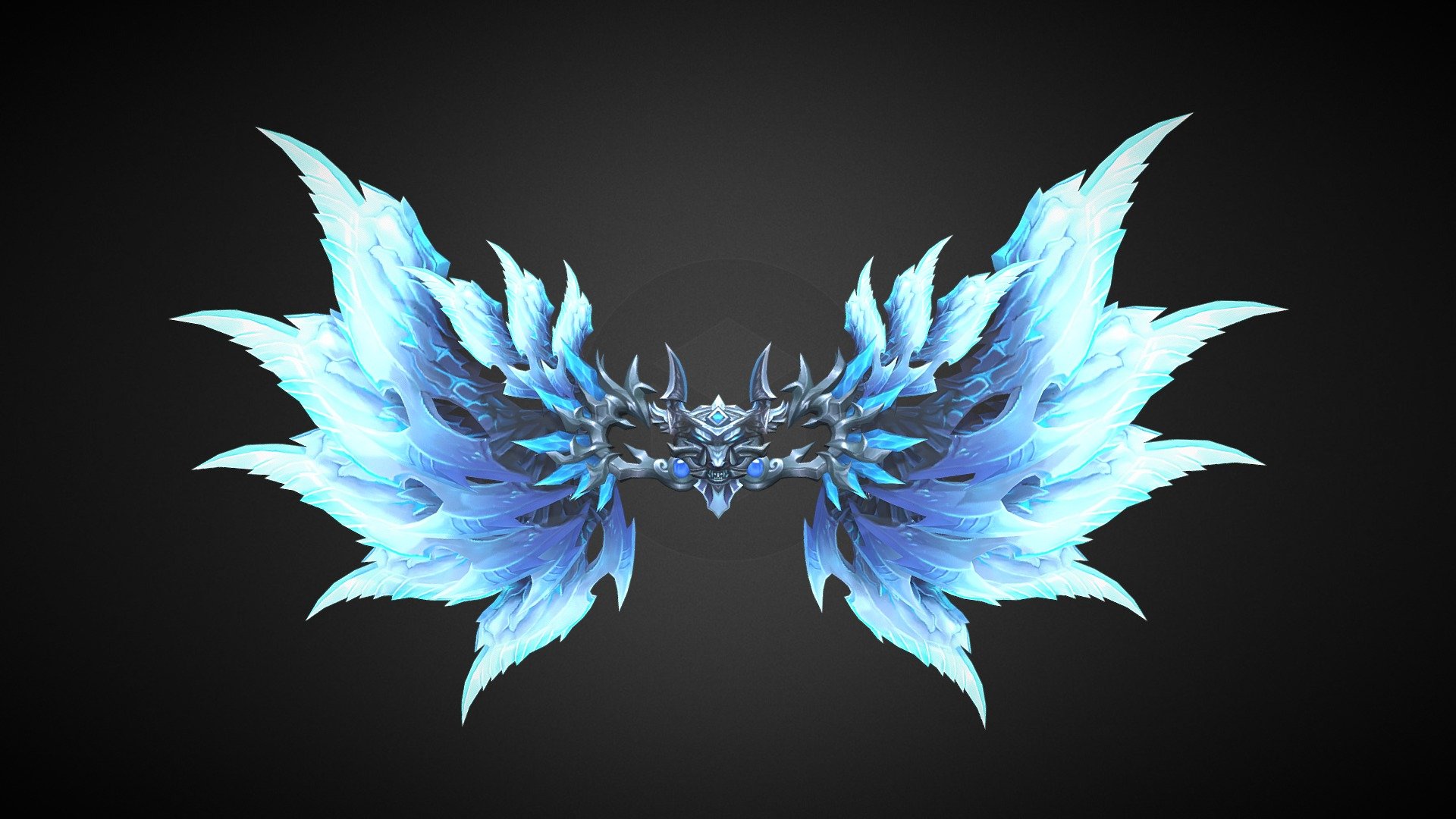 Animated ice character wing - 3D model by DeepZone (@DeepZone3D ...