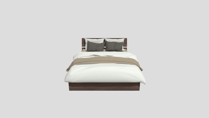 COLTS BED DOUBLE WNT 3D Model