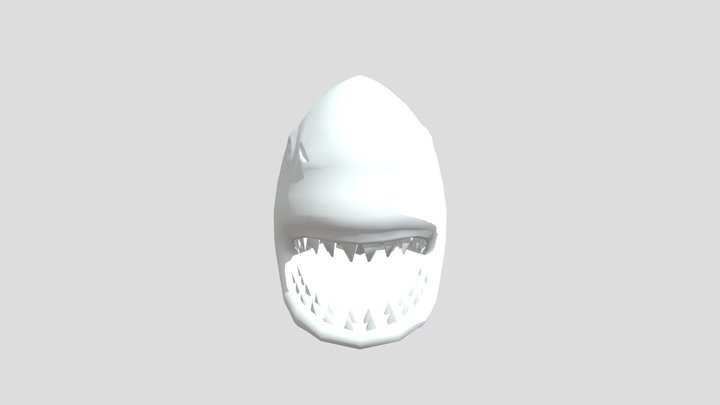 Xbox 360 duckin donuts shark head [no texture] 3D Model