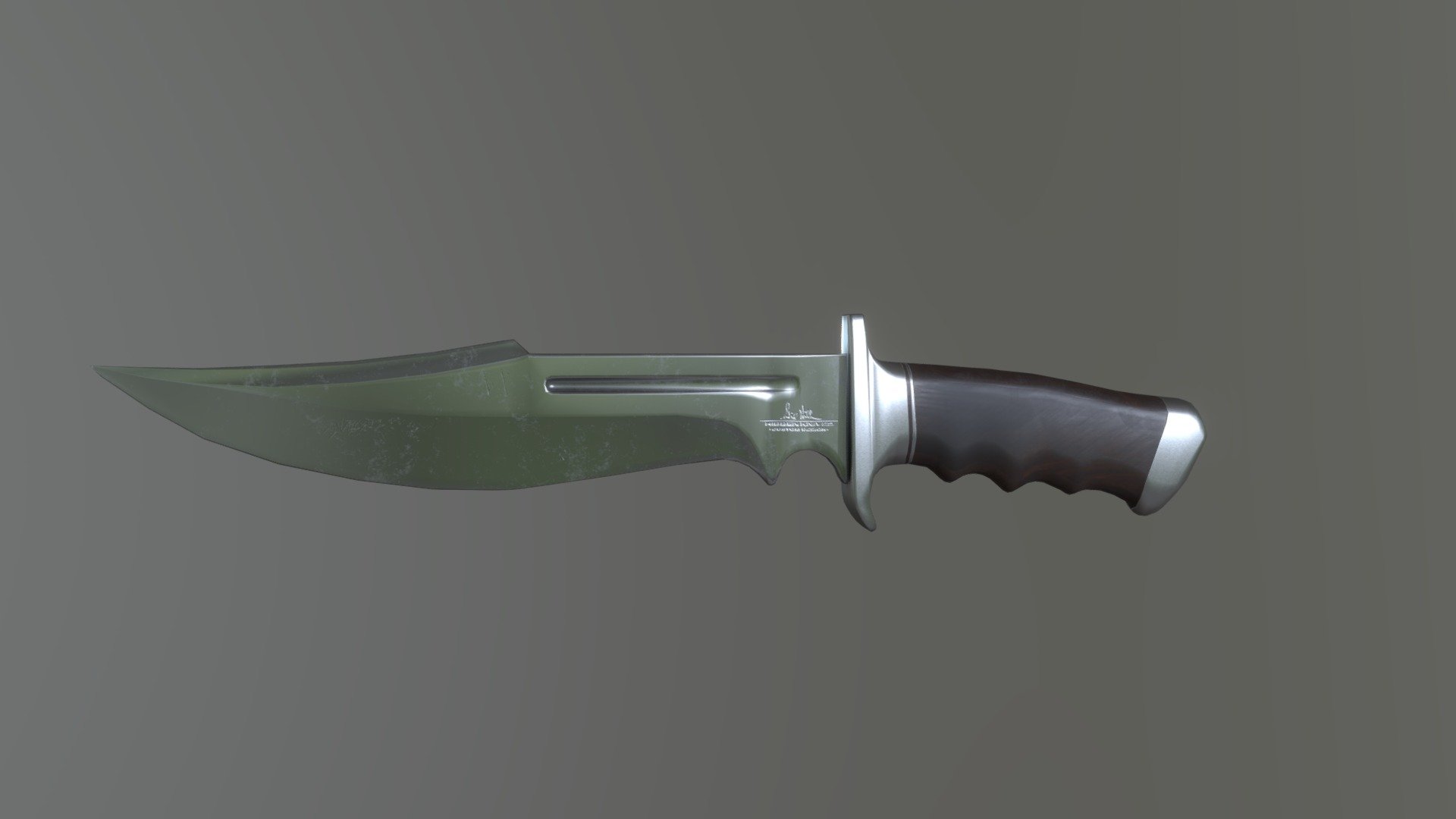 Bowie Legionnaire knife - 3D model by HorusZ [edbc591] - Sketchfab