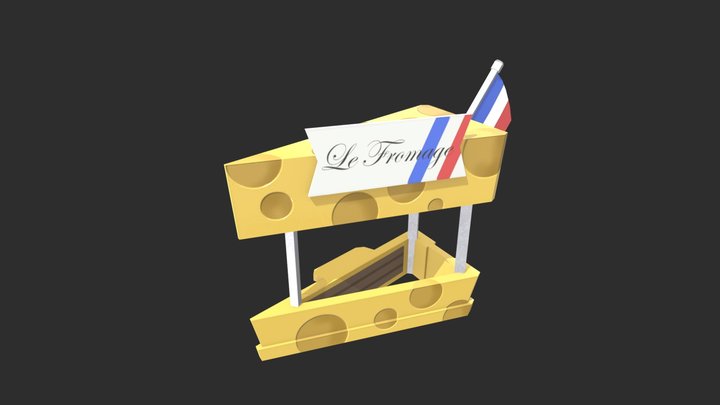 Cheese Stand - CrowdBuster 3D Model