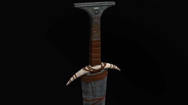 Barbarian sword 3D Model