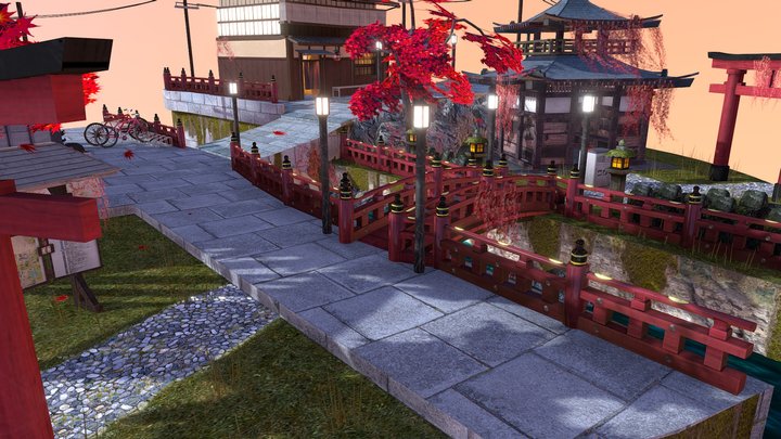 DAE Cityscene Kyoto 3D Model