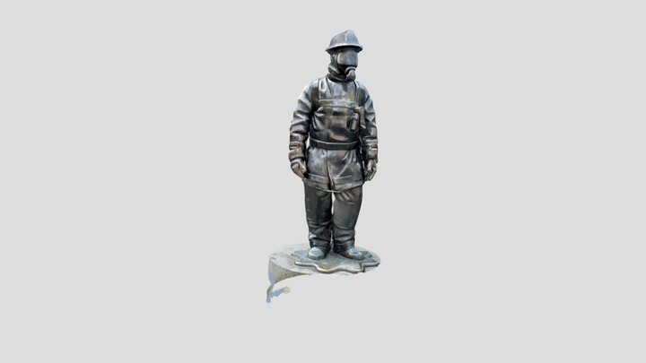 Glasgow_firefighter_Statue 3D Model