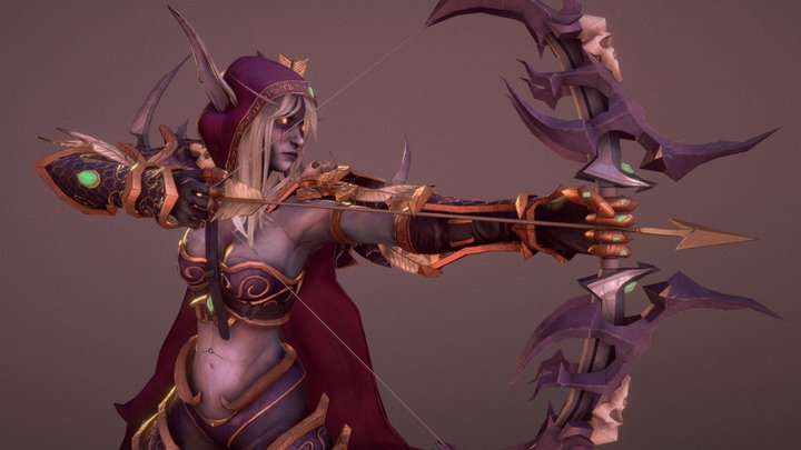 Sylvanas Windrunner Fanart 3D Model