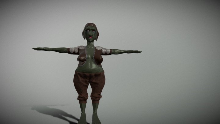 Magda The Troll Witch 3D Model