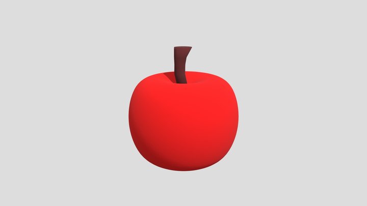 Realistic Red Apple – 3D Model Render