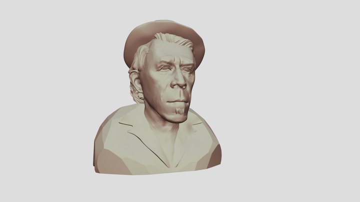 Tom Waits 3D Model