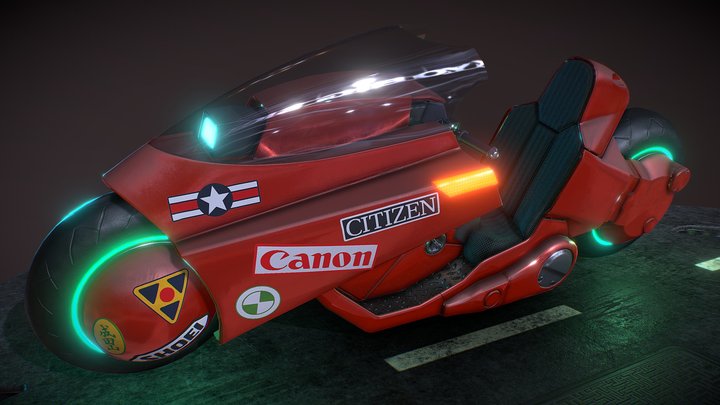 Akira Bike 3D Model