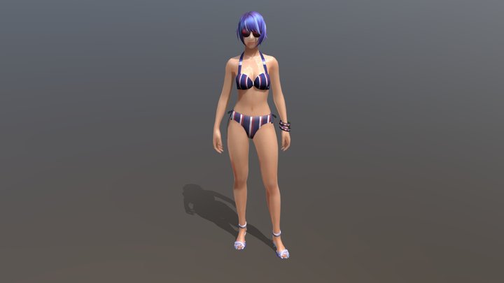 Bikini bundle free fire 3D Model