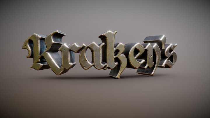 Kraken's Logo 3D Model