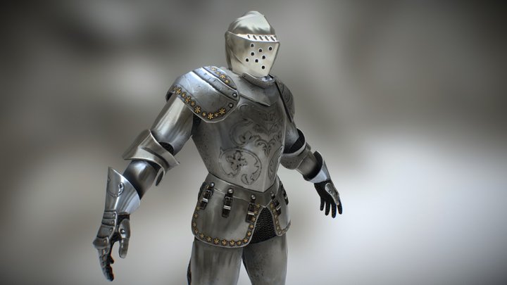 Knight of Flowers 3D Model