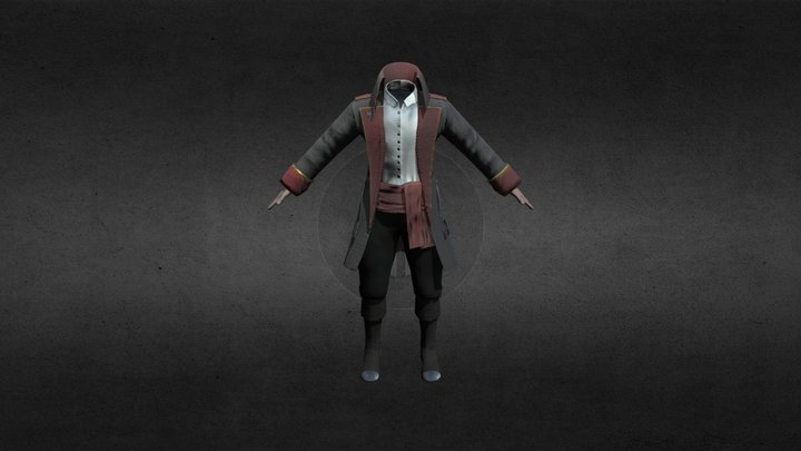 Comissar Uniform WH40K 3D Model