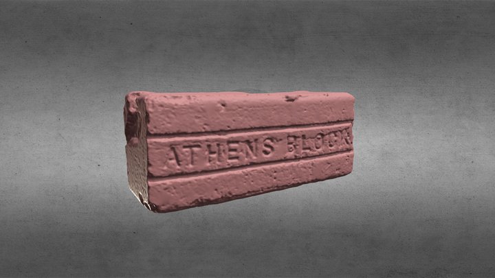 Athens Block Brick 3D Model