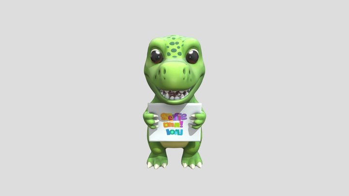 Dino Selfie Moment 3D Model