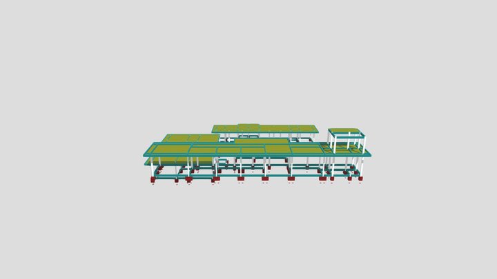 Previa Estrutural Herminia SAP 3D Model