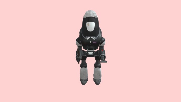 Fallout Protectron Maid 3D Model