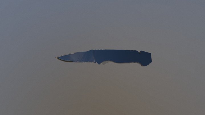 Tatical Knife 3D Model