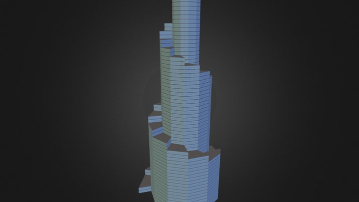 Spiral Skyscraper 3D Model