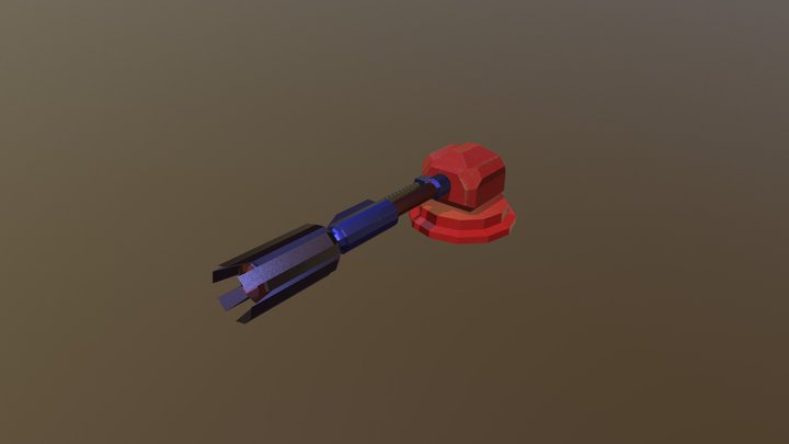 Game Asset Large Cannon 3D Model