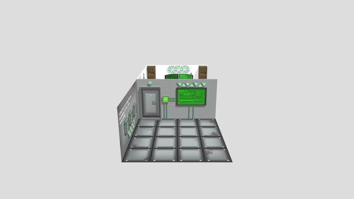Nuke Shelter environment 3D Model