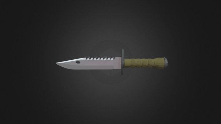 M9 Bayonet Low-Poly 3D Model
