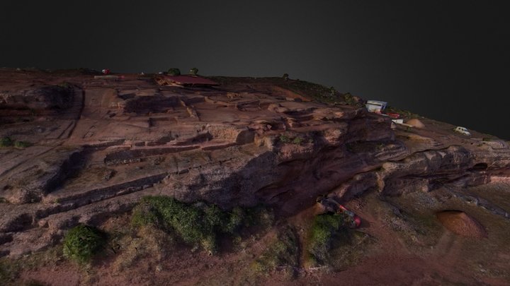 Casas del acueducto en Tiermes 3D Model