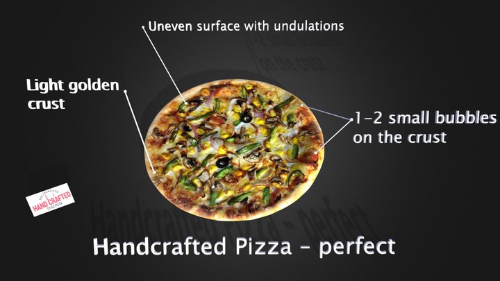 Full Pizza 3D Model