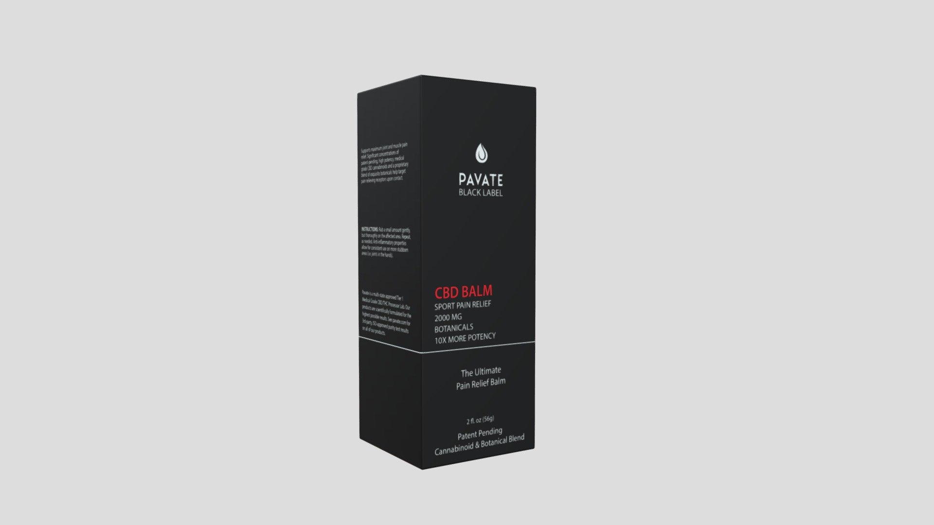 Pavate - CBD Balm box - 3D model by EdgyCG (@danielp) [edd2857] - Sketchfab