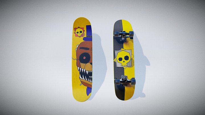 Skateboard Design #3 3D Model