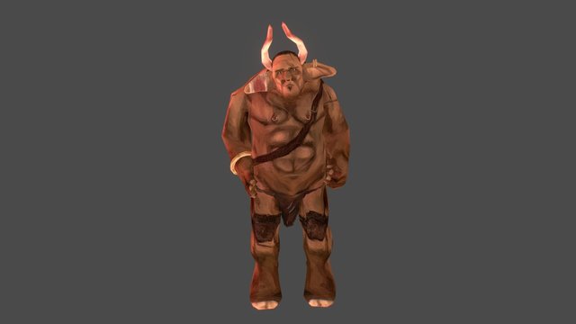 Hawk The Minotaur 3D Model