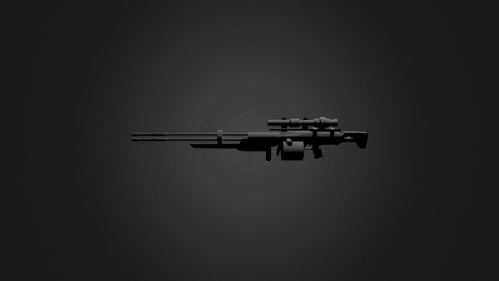 Sniper weapon 3D Model