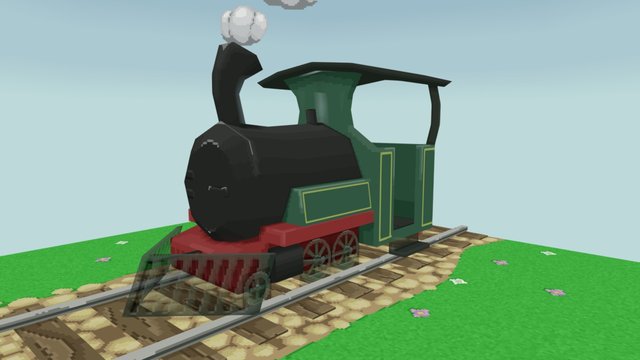 A little train 3D Model