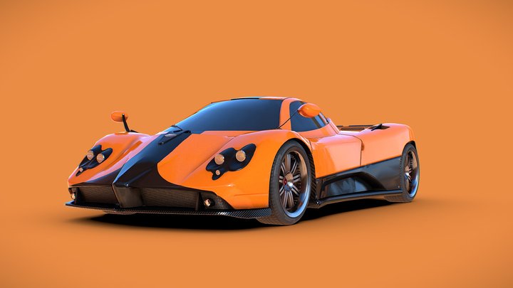 PAGANI ZONDA F 01 3D Model