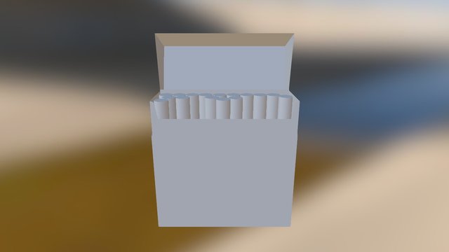 Pack Of Cigs 3D Model