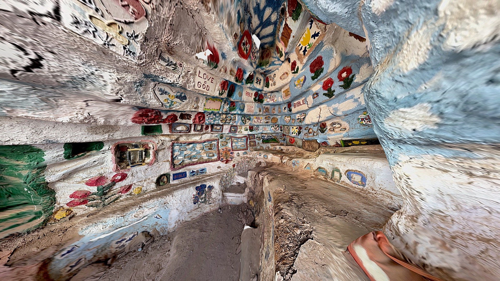 Salvation mountain cave