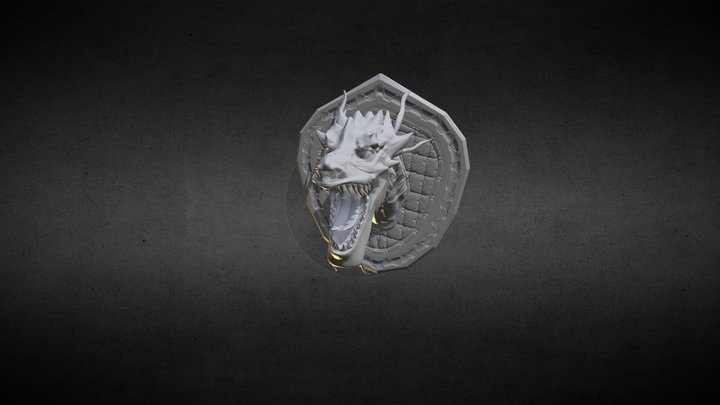 Dragon head hunting trophies. 3D Printable – Modelo 3D gratuito STL