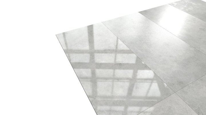 Tile Concrete Grey 3D Model