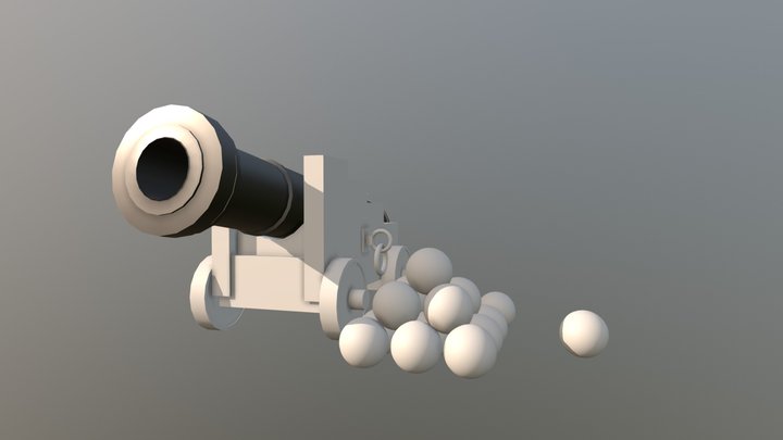 Canon - Lowpoly 3D Model