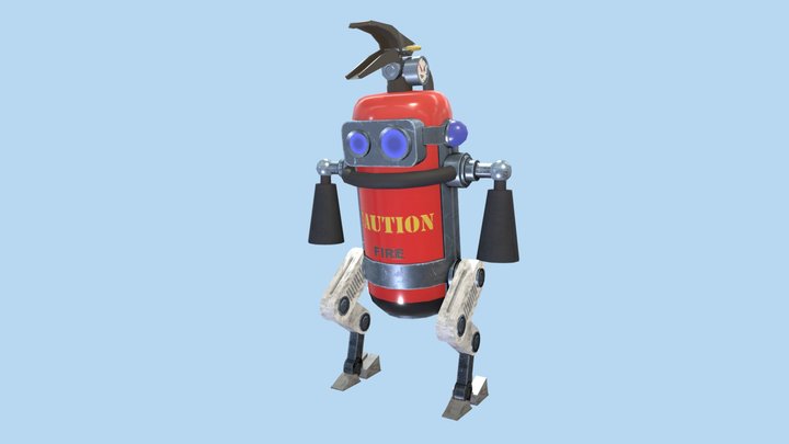 Robuddy - Fire Extinguisher 3D Model