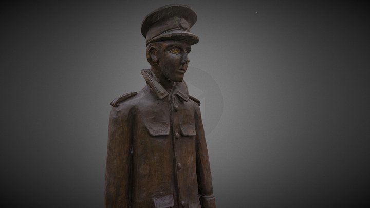 Tom Brown Tivey Statue 3D Model