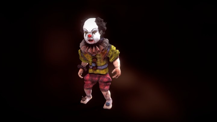 Horror Clown - Small "Beef" 3D Model