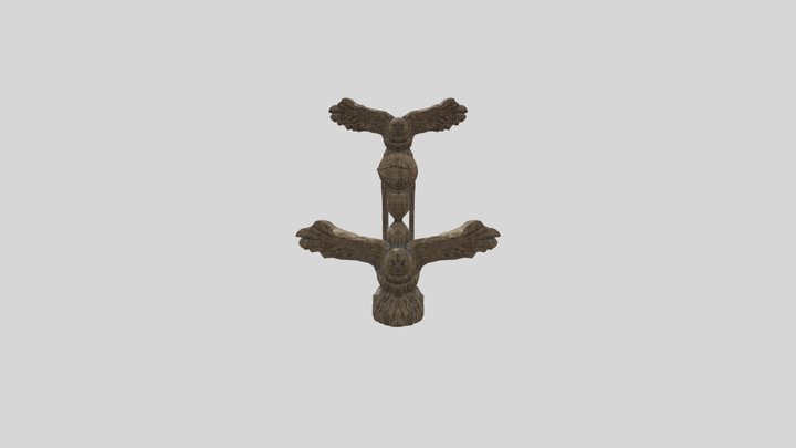 Owl Totem 3D Model