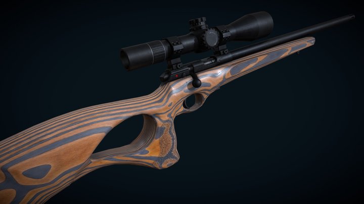 CZ457 Rifle 3D Model