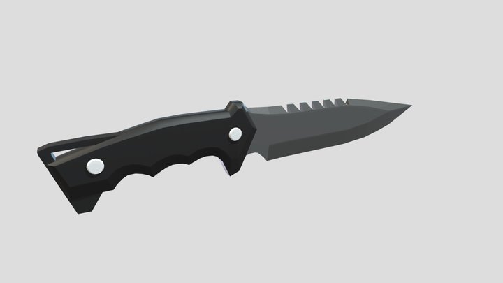 Valorant's knife Low Poly 3D Model