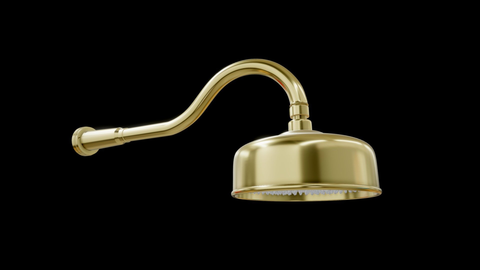 Chuveiro de Parede Dourado - B07002G